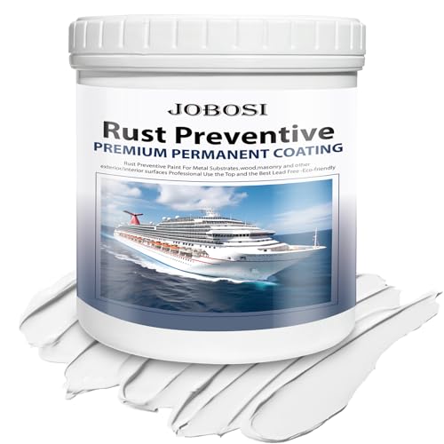 White Marine-Grade Water-Based Rust Preventative Paint 32 FL Oz - Saltwater-Resistant Coating for Boats, Trailers & Dock Equipment | Low VOC, Quick-Dry, Brush/Spray Application