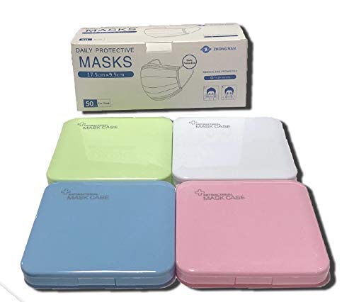 Solagua 4 Estuche para Mascarillas Regalo 1 Caja MASCARAS 50 Unidades Caja para Mascarilla Organizadora