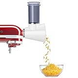 Leixe Slicer/Shredder Attachment for KitchenAid Stand Mixers, Cheese Grater Attachment Vegetable Slicer Attachment for KitchenAid, Salad Maker