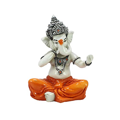 Image of eCraftIndia Lord Ganesha Singing Song Decorative Showpiece - 20 cm
