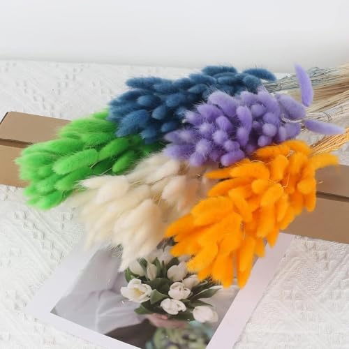 Pampas Grass Decor Tall, 120 piezas flores secas miniatura 3