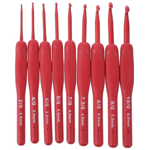 Kit de ganchillos de aluminio y silicona para tejer ropa de invierno sin deformar las puntas 2