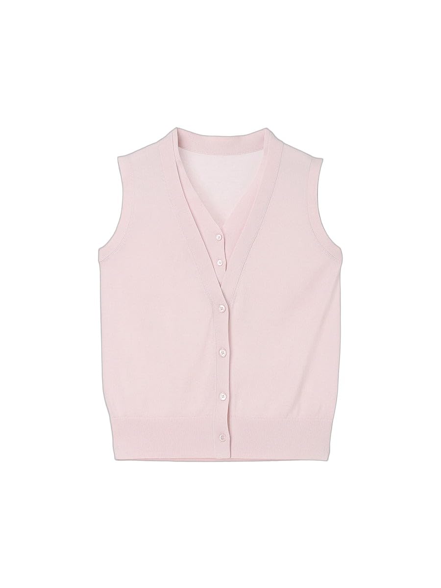 Amazon | [アニュアンス] レイヤードニットプルオーバー PINK F リネン