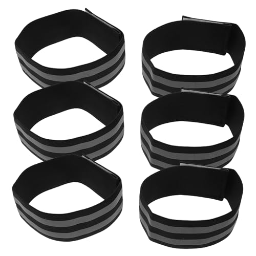 Toyvian 1set Reflective Arm Bands for Night Running and Outdoor Activities Elastic Fitness Straps for Hiking Cycling and Mountain Climbing Highly Reflective Safety Gear 10pcs