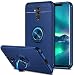 Produktbild Coolden für Huawei Mate 20 Lite Hülle Premium Ultra Dünn Handyhülle Case mit 360 Grad Drehbarer Ring Halter Ständer Weich TPU Bumper Cover Outdoor Stoßfest Schutzhülle für Huawei Mate 20 Lite (Blau)