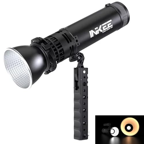 INKEE GC150 Video Light 150W Photography Lighting Waterproof LED Lights for Video Recording CRI95+ 2700-6500K Bi-Color 9600mAh Rechargeable Dimmable Fill Light Portable Outdoor YouTube Studio