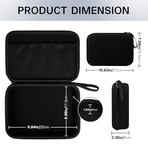 Image of Glasses Case Hard Shell Adjustable Slots Sunglasses Case for Multiple Pairs, for Travel, Trip, Camping