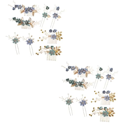Épingle à cheveux de mariage antiglisse FRCOLOR lot de 4 pinces fleurs pour chignon stable