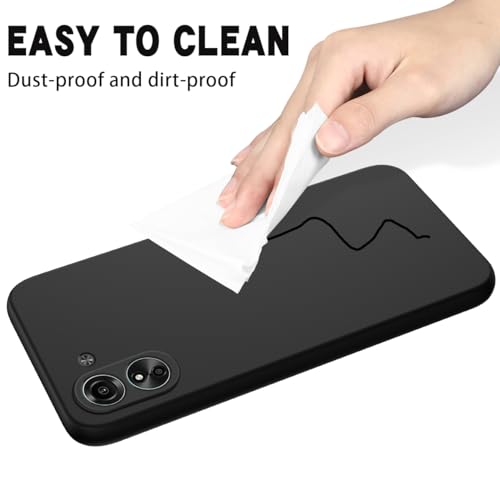 Image of SPAZY CASE Compatible with Redmi 13C 4G Back Cover | Liquid Silicone Gel Rubber Case with Soft Silicone + Smooth Surface Ultra Slim Cover for Redmi 13C 4G - Black
