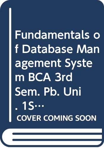 Fundamentals of Database Management System BCA 3rd Sem. Pb. Uni. 1ST ...