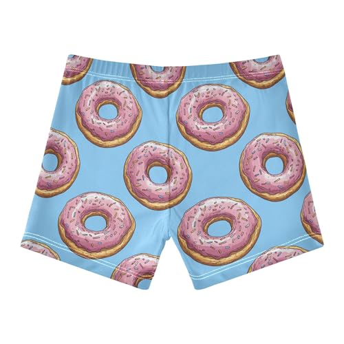 Donuts Pattern Boys Swim Trunks Kid's Swim Pants Swim Shorts Bathing Suit Swimsuit Swimwear2
