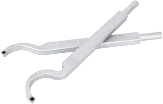 2Pcs Wood Turning Tool Set with Wood Hollowing Tool and Rotating Chisel for Woodworking Lathe Hand Tools Compatible with Manual and CNC Lathes