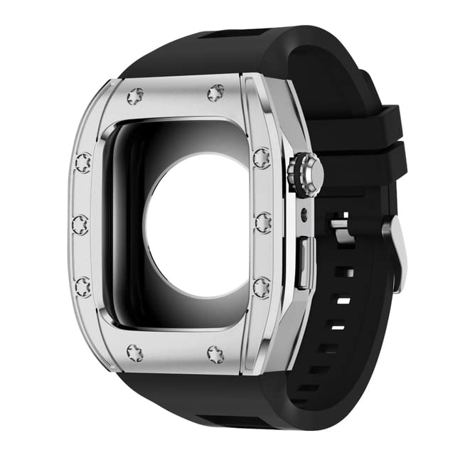 Bracelet de rechange Apple Watch séries 8 7 6 5 4 SE étui de modification horlogère moderne