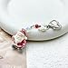 Fashionable Christmas Santa Clauses Flocking Keychain With Star Bowknot Soft Plush Charm Accessory for Bags