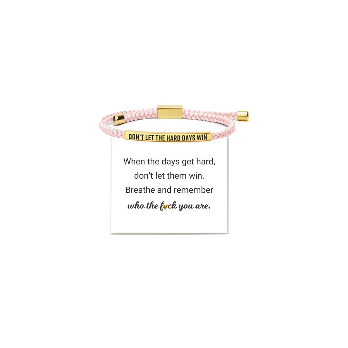 LIU JUN Let Them Bracelet for Women, Adjustable Braided Stainless Steel Engraving Inspirational Let Them Bracelet Gifts Jewelry