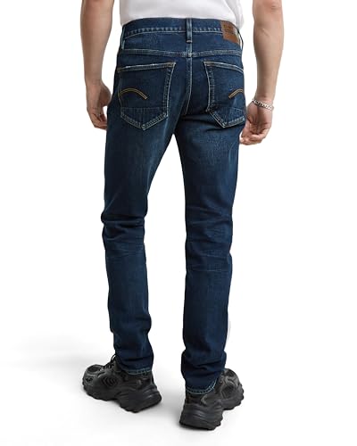 G-STAR Raw - Mens 3301 Slim Jeans, Color Worn in Dusk Blue, Size: 26W x 30L2
