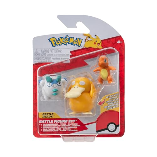 Pokémon Juego de Figuras de Batalla Glumanda, Galar FlChampion & Enton, Color flampion, (Jazwares PKW3598)