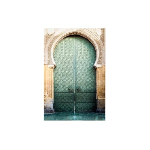 Art mural architecture de porte triptyque haut de gamme 60x80cm - 3
