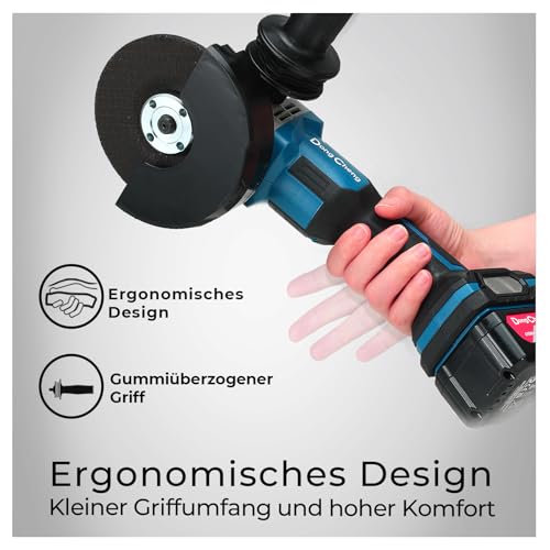 Akku-Winkelschleifer von Dong Cheng mit 20V und 125mm Scheibendurchmesser