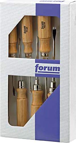 Forum 4242727010 Juego Destornilladores 6 Piezas Mango Madera Ph