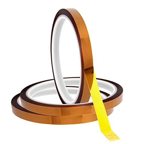 findTop - Cinta térmica de 3 rollos de cinta resistente al calor, cinta térmica de transferencia de calor, cinta de calor para sublimación para prensa de calor, sin residuos, 10 mm x 33 m, 10 pies Cover