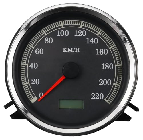 HSシリーズ ユニバーサルアフターマーケットゲージ 電動スピードメーター デジタルオドメーターディスプレイ オートバイ改造バイク ハーレー 1996-1999 (860 Hz)