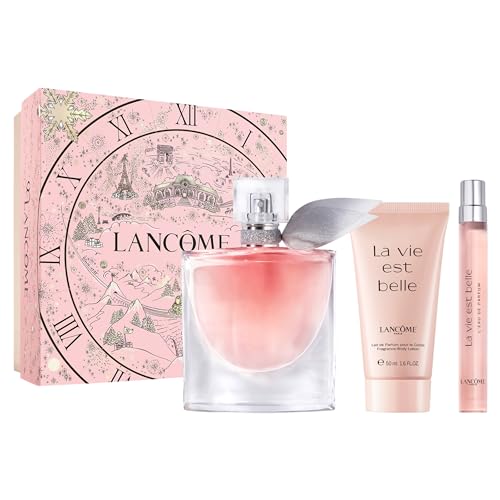 Lancôme La Vie Est Belle Gift Set - Full-Size Refillable La vie est belle Eau De Parfum Spray 1.7 fl. oz, Purse Spray 0.34 fl. Oz, Body Lotion 1.6 fl. oz.- Limited Edition Gift Set for Women