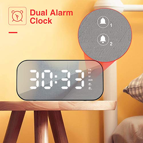 HAVIT Radiosveglie Specchio Digital Alarm Clock