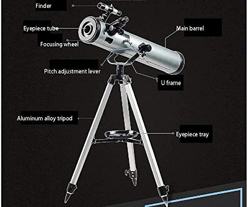 Telescopio con apertura 76 mm y trípode ligero miniatura 3