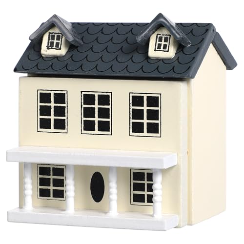 Toyvian Mini DIY Model Wooden Dollhouse kit Christmas Village Houses Toy House House Kit 3D Miniature Dollhouse Kit