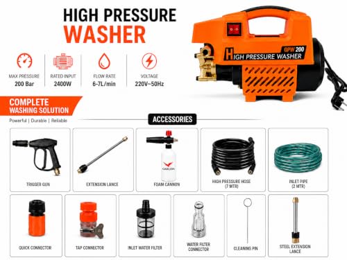 Image of Garuda GPW 200 High Pressure Washer 2400W, 200 Bar