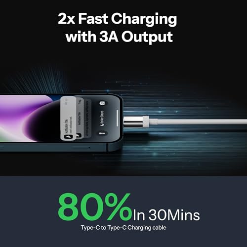 Image of AILKIN 45W USB Type C Charger Adapter with USB Type C to C Cable Compatible with Nothing CMF Phone 1 /Nothing Phone 2 /2a /2a Plus /3a /3a Plus 1 /Tablet /Samsung M05 /M35 /M15 /F15 /M14 & Other Type C Devices