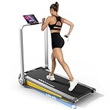 YPOO Walking Pad mit Steigung 8KM/H, Laufband für Zuhause mit Steigung, Walking Pad Klappbar, Max. Belastung 136KG, Keine Installation