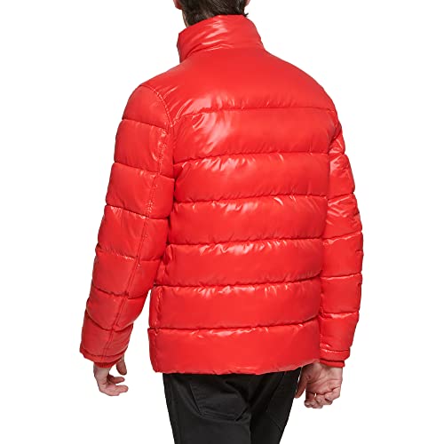 Image of GUESS Men's Midweight Logo Oversized Zip Puffer
