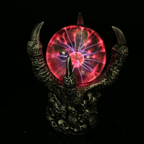 Lampada a Sfera Palla al Plasma sensibile al Tocco ， Lampada al Plasma alimentata da USB/Batteria ， novità Gioco Halloween