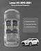 3W Floor Mats Compatible for Lexus NX 2015-2021 TPE All Weather Custom Fit Floor Liner for Lexus NX 200t / NX300 /NX300h, 1st&2nd Row Full Set Car Mats Black