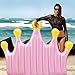 Lady of Luck Rosa Gonfiabile Corona Galleggiante Piscina Summer Beach Pool Party Giocattoli per Bambini Adulti