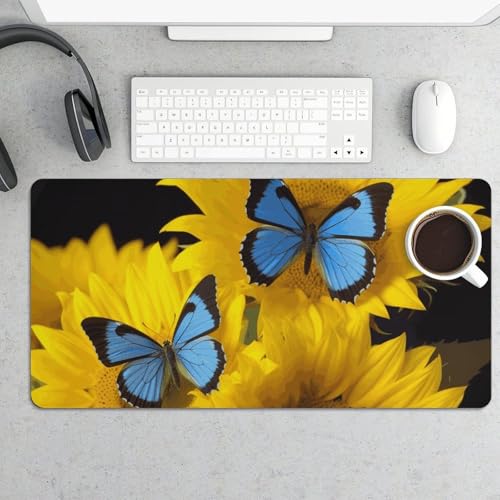Protector para escritorio con girasoles y mariposas 30x60cm miniatura 5