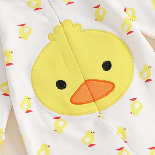 Ledy Champswiin Newborn Coming Home Outfit and Hat Baby Boy Girl Footie Romper Jumpsuit Cute Infant Clothes Set 6