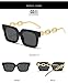 MTZJH Hip-hop Metal Chain Fashion Sunglasses Box Street Shooting Sun-Shading Decoration (Color : C, Size : Medium)