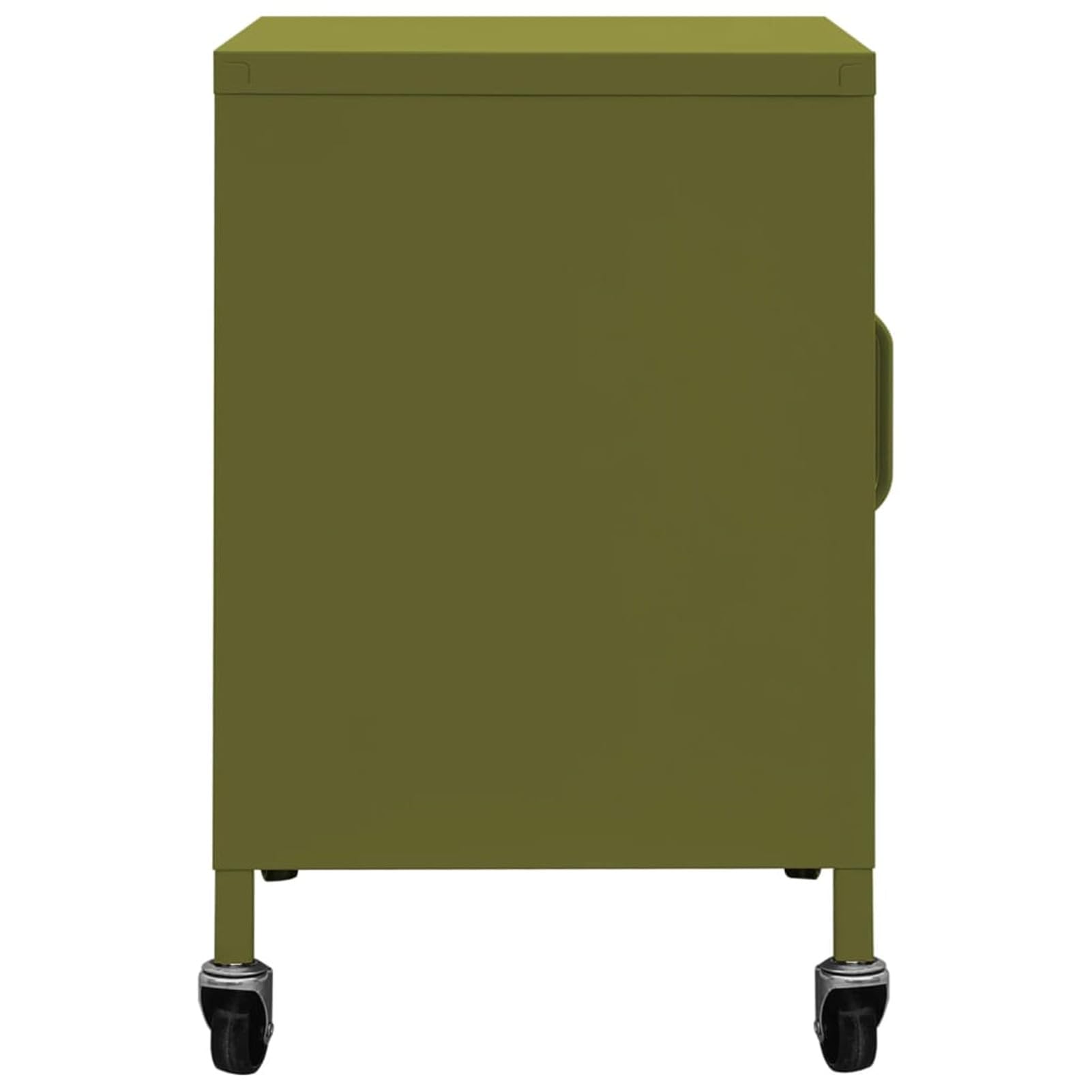 Lagerschrank Olivgrün 60x35x56 cm LagerschräNke Gartenschrank Lagerschrank Highboard Schrank Stahl