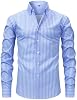 Camisa Casual de Manga Larga con Rayas para Hombre, con Botones, Sin Plancha, Elástica en 4 Direcciones, para Trabajo y Negocios 3