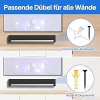 notiela Robuste Soundbar-Wandhalterung für Sonos Playbar Wandhalterung für Platzersparnis - Langlebige Metallhalterung für Sonos Playbar Montage über oder unter dem TV – Ansicht 6