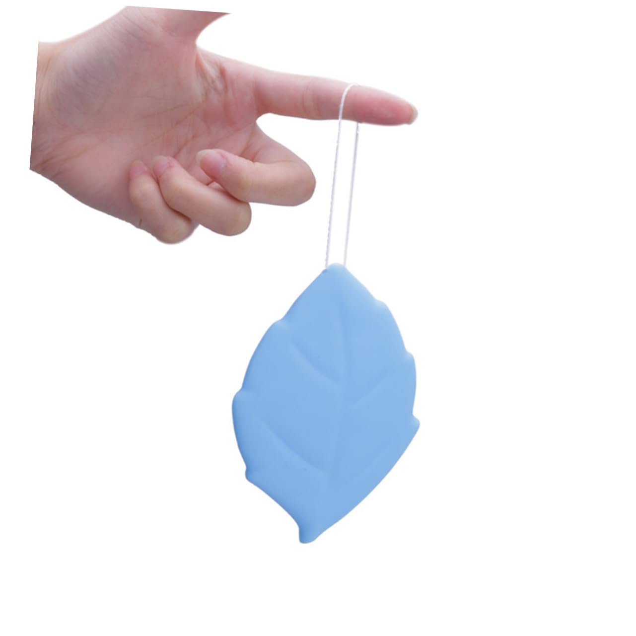 KONTONTY Maple Leaf Shape Portable Wash Cup 3 Colors Silicone Travel Drinking Cups Brush Random Color