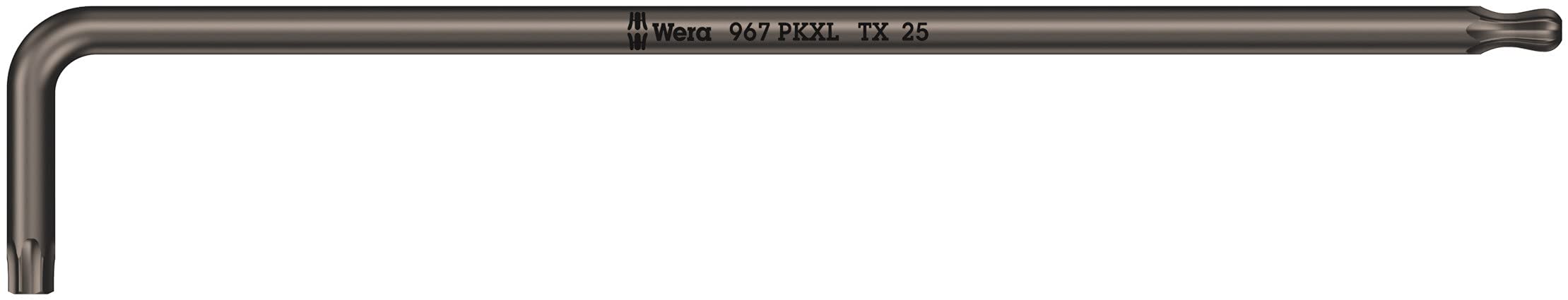 Wera 05024466001 967 PKXL Torx Laser Long L-Key, Black, TX 25 x 154 mm