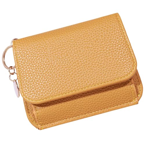 YUGSHNKFC Corean Styles - Tarjetero corto de piel sintética, monedero pequeño con...