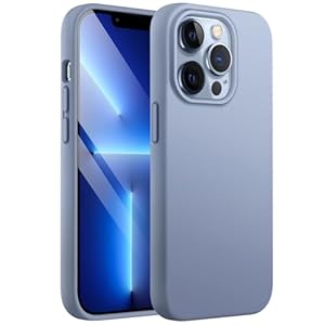 JETech Silikon Hülle für iPhone 13 Pro Max 6, 7 Zoll, Ganzkörperschutz handyhülle mit Seidig-Weicher Berühren, Stoßfeste Hülle mit Mikrofaser-Futter (Sierrablau)