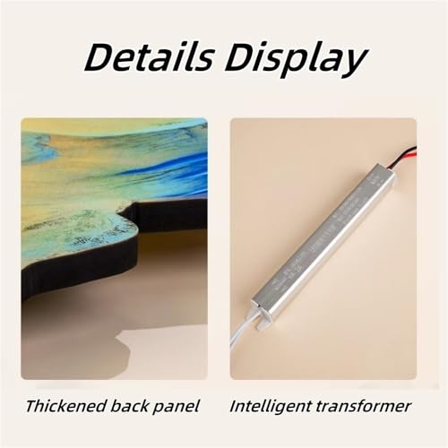 Reloj de Pared Decorativo con Luz LED 39.4x29.5in miniatura 5