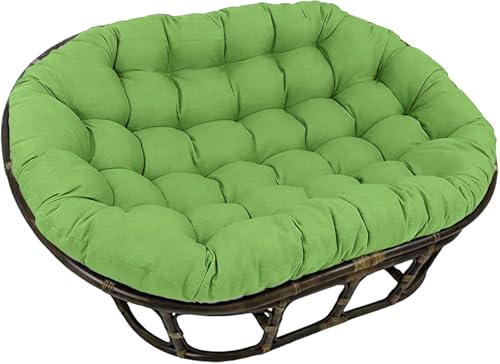 Cojín de silla para colgar hamaca de huevo, almohadilla gruesa impermeable con lazos, ideal para uso al aire libre en patio y jardín