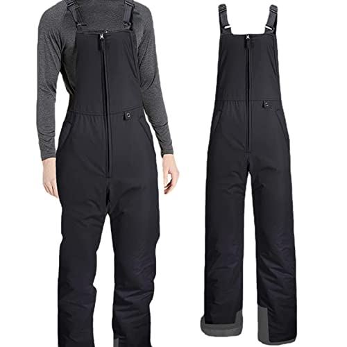 FASSME nieve para hombre, pantalones nieve ajustables a prueba viento, mono aislado para hombres y mujeres, pantalones esquí invierno - imagen 8